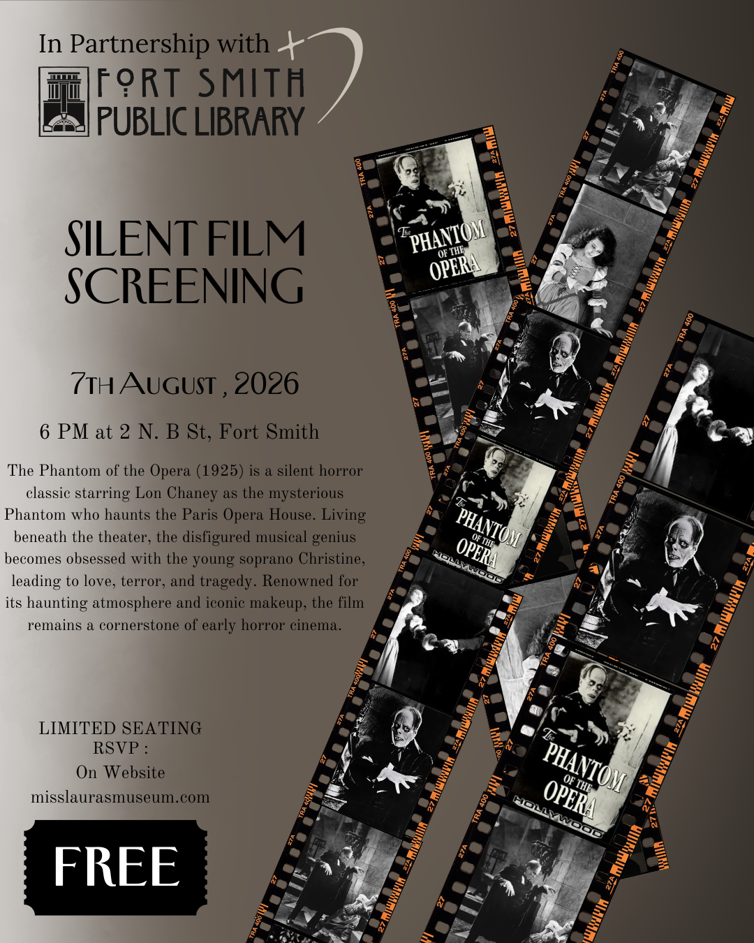 Silent Film Seats